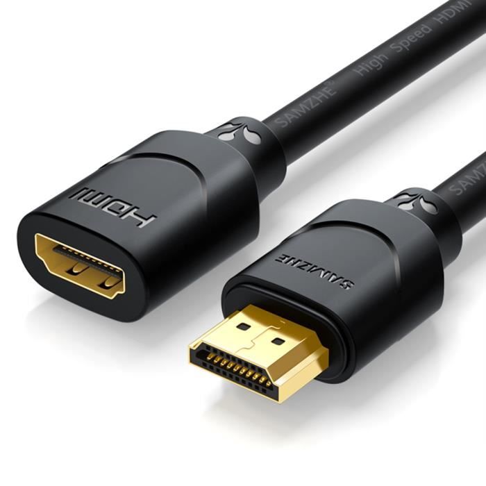 Rallonge HDMI Câble Extension Mâle vers Femelle Câble HDMI 4K