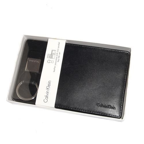 Coffret Calvin Klein Portefeuille Porte Clefs N2 Noir Noir Et Argente Cdiscount Bagagerie Maroquinerie