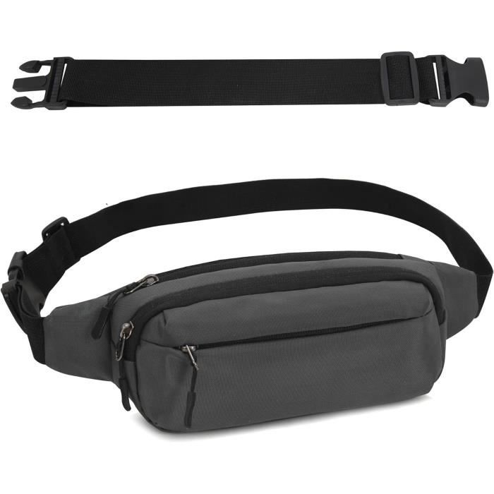 Sac Banane Unisexe Imperméable - Poids Léger, Ceinture Réglable 80-140cm, Poches Multiples - Pour Sport Et Ville