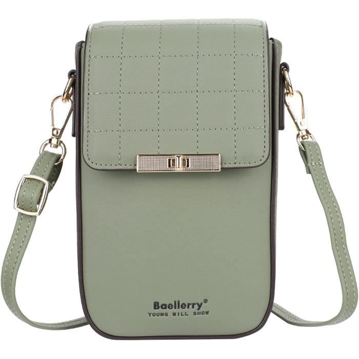 Sac Téléphone Portable Suspendu HATOFES Pour Femmes - Petit Sac Bandoulière Blanc Unique