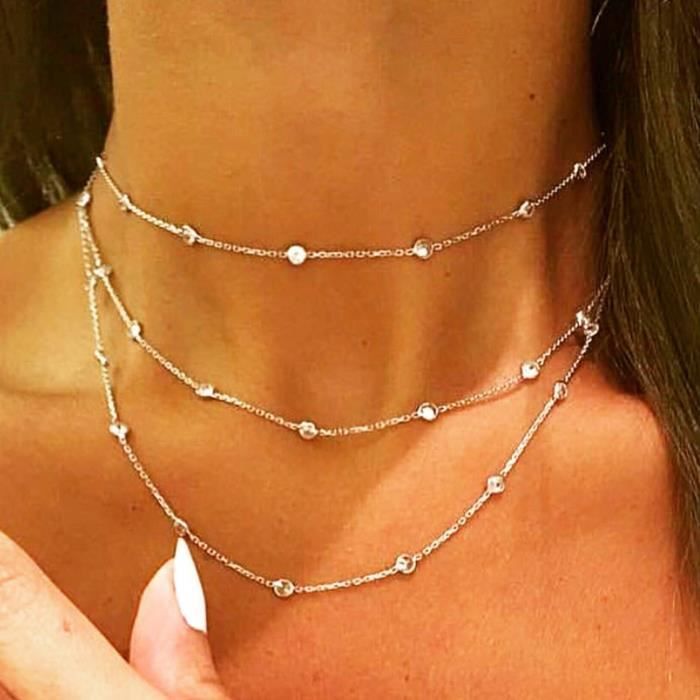 Chaîne Cou Femme Argent 925 - Maille Anglaise 44cm 4mm - Bijouterie Papillon Bleu Neuf