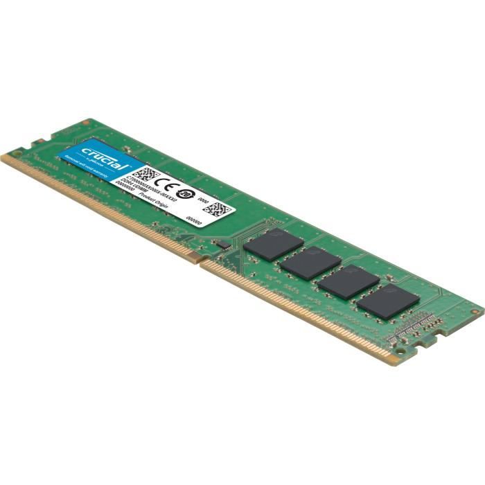 CRUCIAL - Mémoire PC DDR4 - 8Go (1x8Go) - 2400MHz - CAS 17 (CT8G4DFS824A) -  Cdiscount Informatique