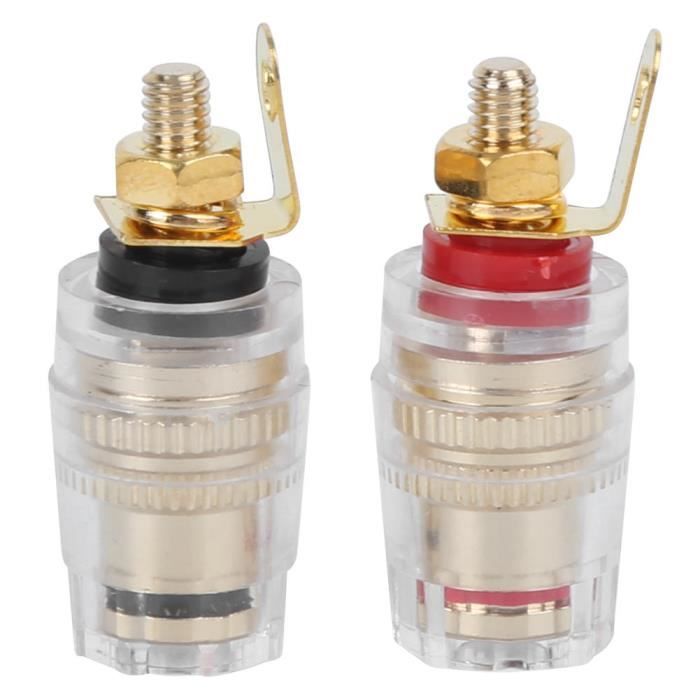 2 Voies Ressort Haut-Parleur Borne Clip Connecteur Audio Câble WP2-3