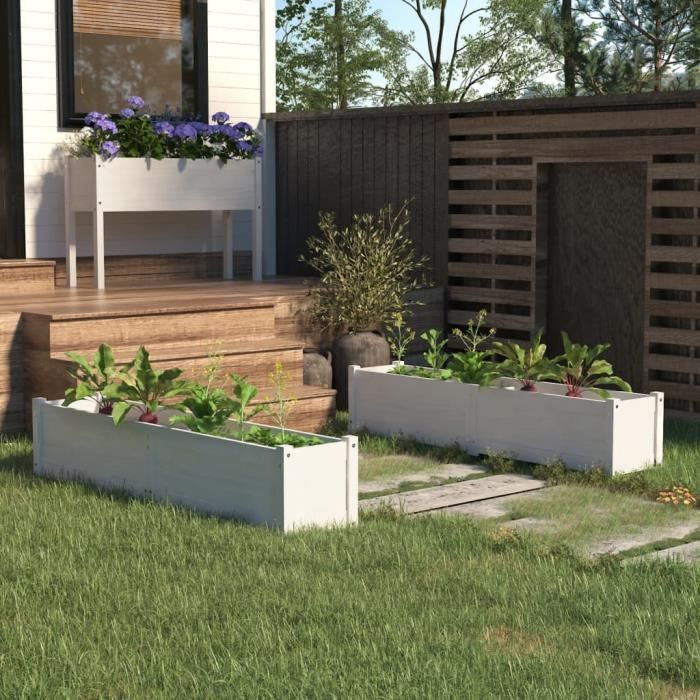 Lot De 3 Bacs à Gabions Ronds Surélevés - 30 X 150 Cm, Acier Galvanisé, Pour Jardin Ou Terrasse