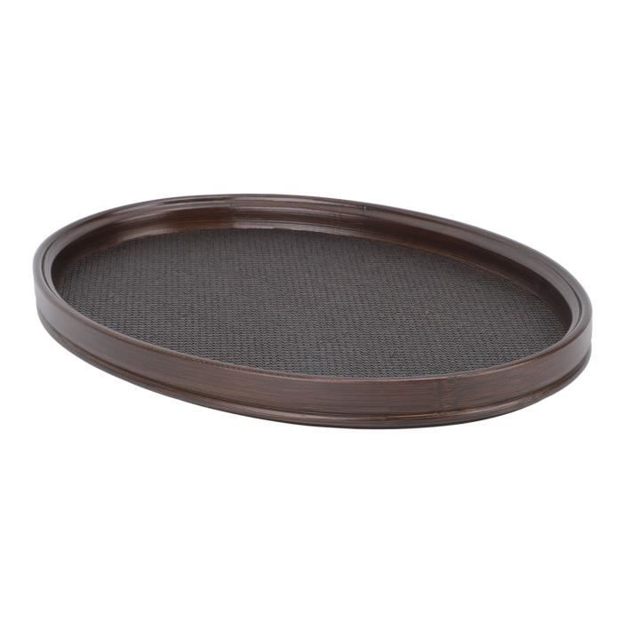 ULTECHNOVO Élégant Plateau De Service Rectangulaire à Double Poignée En Acier Inoxydable Pour Manger Pour La Maison Fête