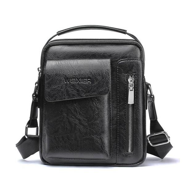 Sac Bandoulière TANGCORLE Homme - Noir Style Urbain TC-511