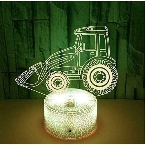 Lampe 3D Camion Renault Magnum Avec Télécommande - Veilleuse LED Multicolore, Fabrication Française