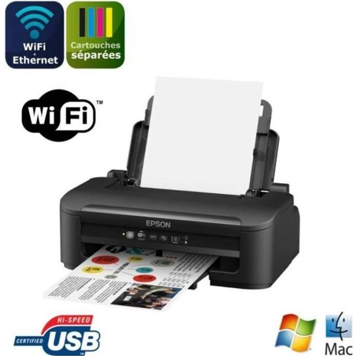 Imprimante EPSON Workforce WF-2960DWF - USB 2.0/Wi-Fi/LAN - Mac/Windows -  Cdiscount Informatique