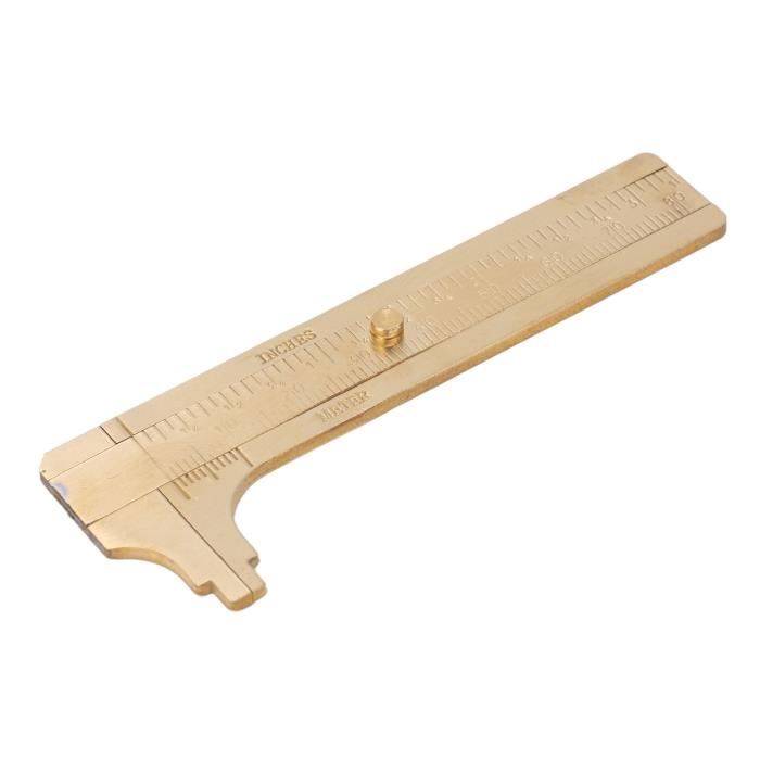 Mini Vernier Caliper Rétro Vernier Caliper Métal Double Échelle Pour