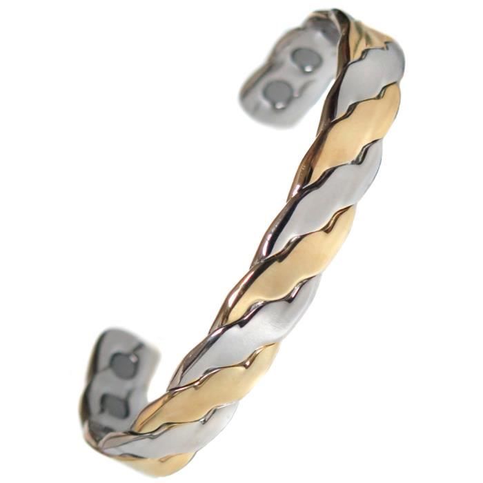 Bracelet Cuivre Magnétique Gribouille Import – Taille 6, Neuf Avec étiquettes