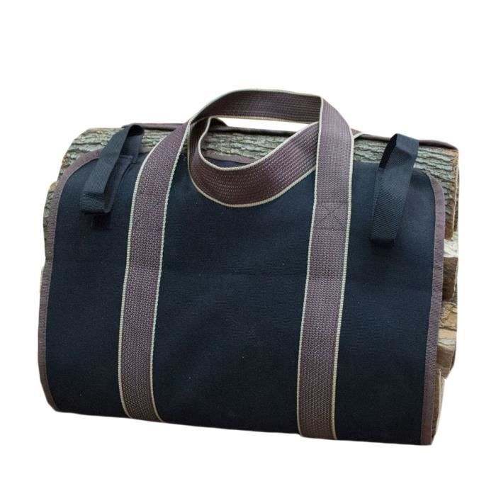 AD-BCrbgen Grand Sac De Rangement En Toile For Bois, Panier à