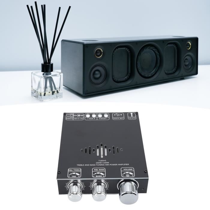 Auna Aplificateur Audio, Aplificateur HiFi Systèe Stéréo Recepteur Bluetooth HiFi pour Apli