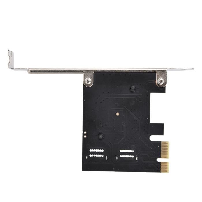 Carte PCI-E Vers USB 3.0 - 2 Ports Internes 19 Broches - Transfert 5 Gbps - Pour PC Fixe - Win 10/8/7