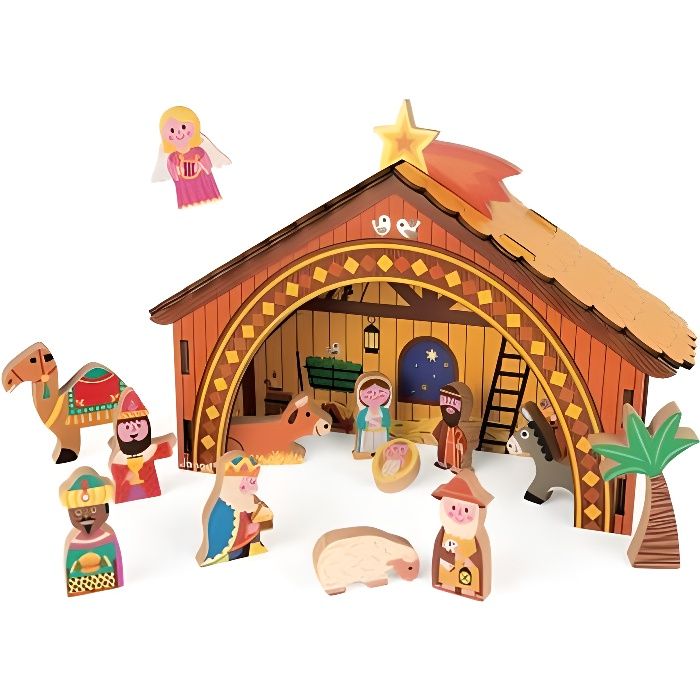 Crèche de Noël Bois - Cdiscount Maison