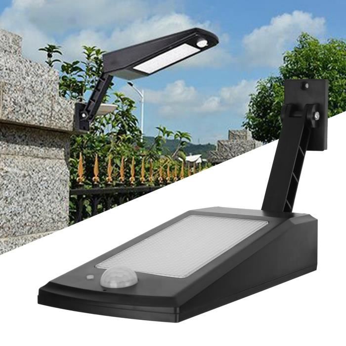 Lampe Solaire Extérieure Portable Avec Pince – Étanche IP65, Détection Mouvement, 600 Lumens