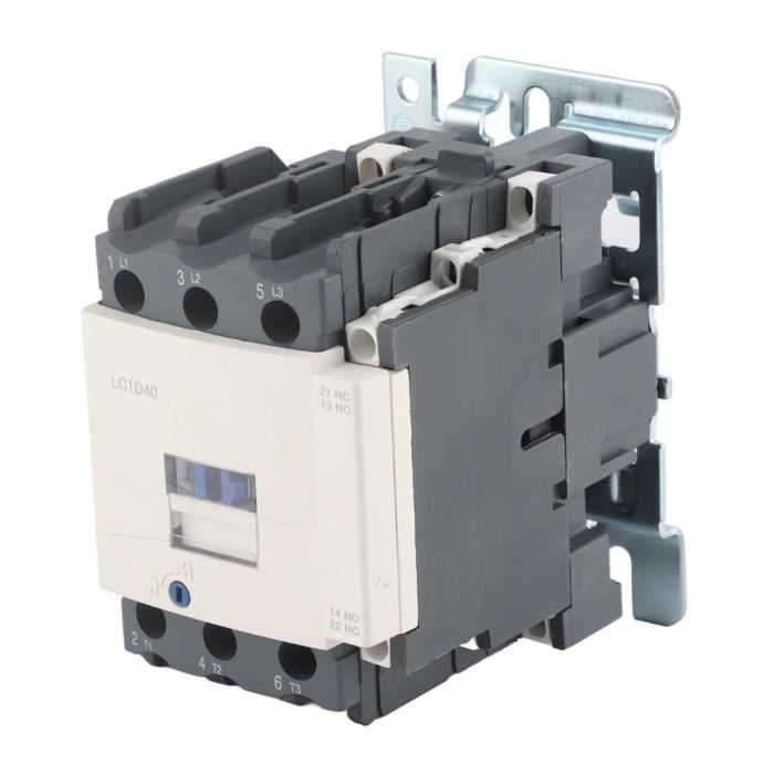 Contacteur AC Domestique Heschen HSR1-40 40A 2Pôles 2NC Bobine 220V/240V Rail DIN
