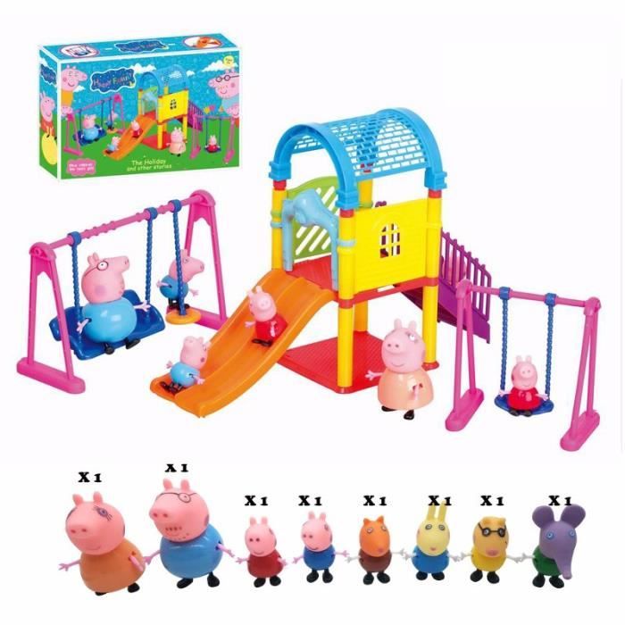 Peppa Pig Jouets Serie De Parc D Attractions Jouets Figurines D Action Pvc Figurine Familiale Bebe Enfant Cadeau D Anniversaire Cdiscount Jeux Jouets