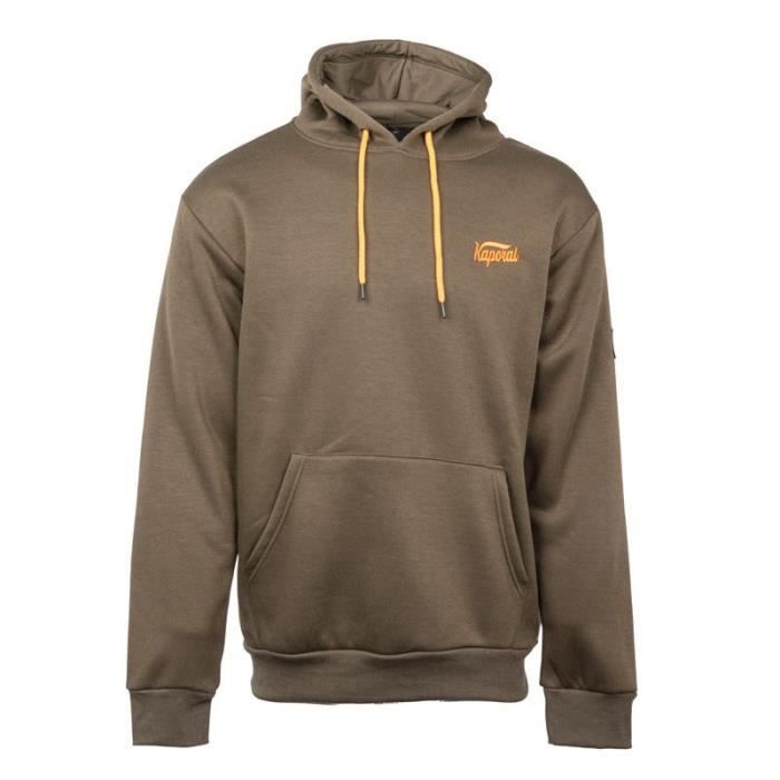 Sweat à Capuche Hommes Plaine Manches Longues Polaire Pull Doux