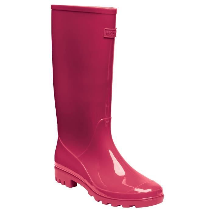 bottes de pluie femme - wenlock - haute - polyuréthane - rose