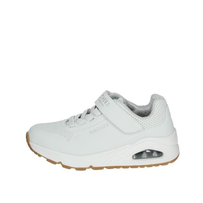 Skechers Skechers Baskets basses enfant blanches 403673L - Scratch confort et maintien