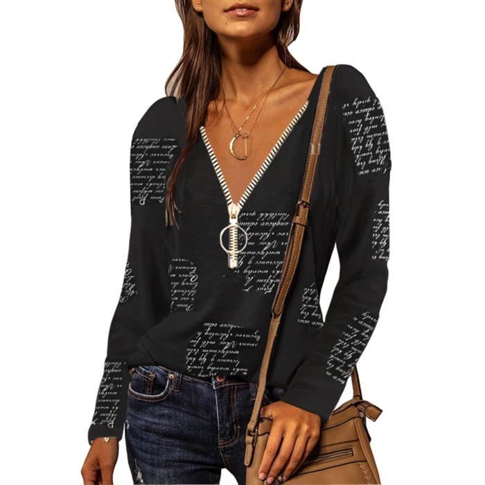 Tomwell Hiver Sweat Femme Fille Décontracté Manche Longue