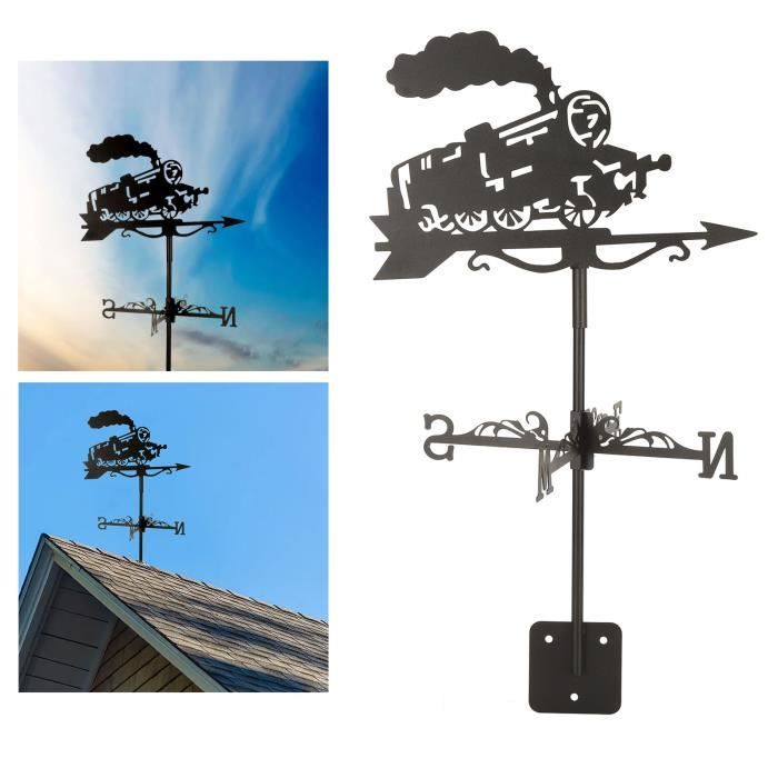 Girouette Toit Jardin Colibri Métal – Direction Vent Extérieur Décorative Vintage