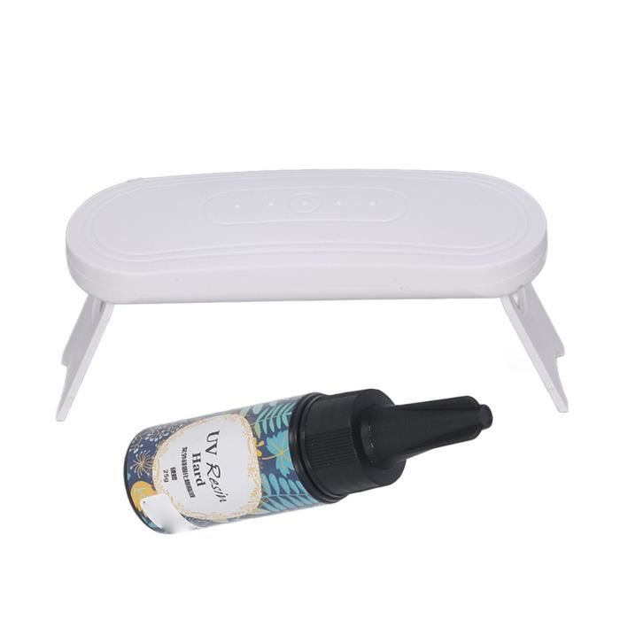 Mxzzand kit de résine époxy UV Kit de résine UV, lampe à polymérisation, ensemble de colle UV