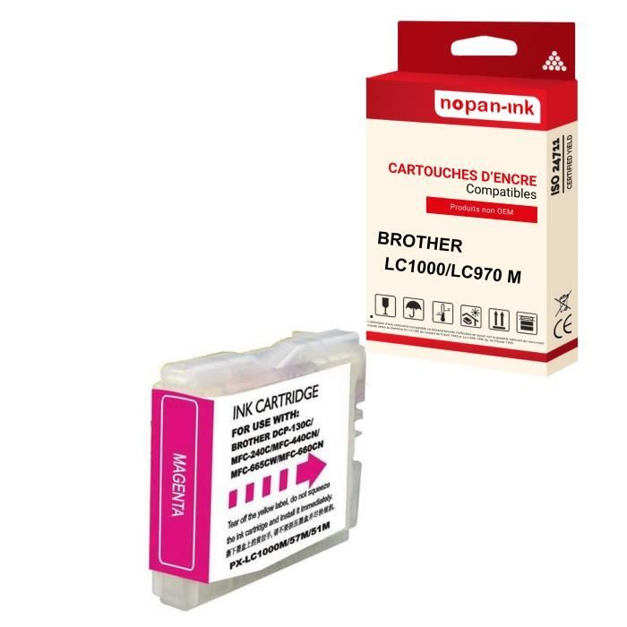 Cartouche Jet d'encre Originale Brother LC980M / Magenta