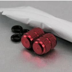 Bouchons De Valve Aluminium Noir - Lot De 4 Avec Joint - Pour Pneus Voiture, Moto, Vélo