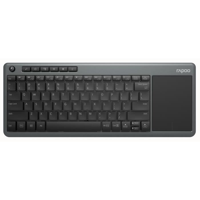 RAPOO Clavier avec touchpad K2600 sans fil – gris