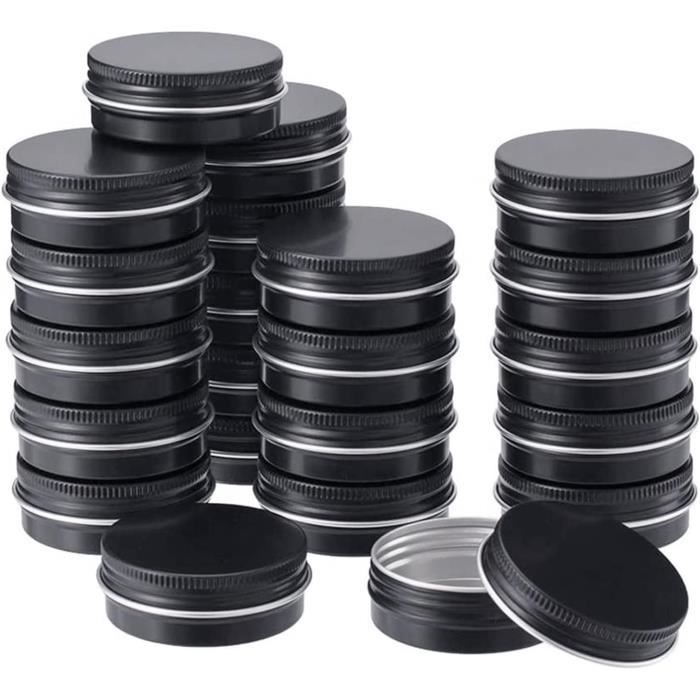 12 Pots En Aluminium Argenté 30 Ml Avec Couvercles à Vis - Récipients Vides Pour Cosmétiques, Crèmes, Voyages - 13