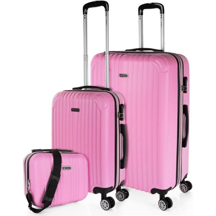 Coolife Lot de 3 valises rigides en polycarbonate avec