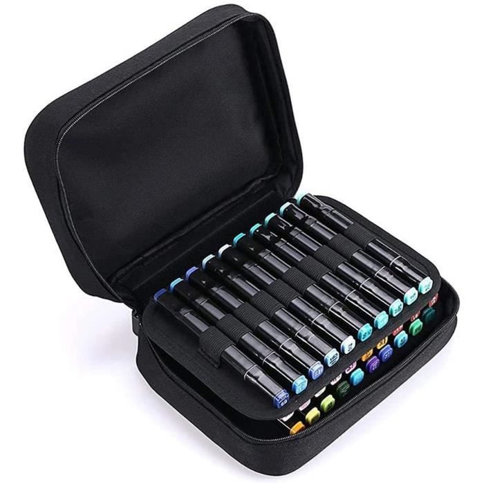 Trousse à Crayons Marqueur 40 Couleurs Grande Capacité Cartable ...