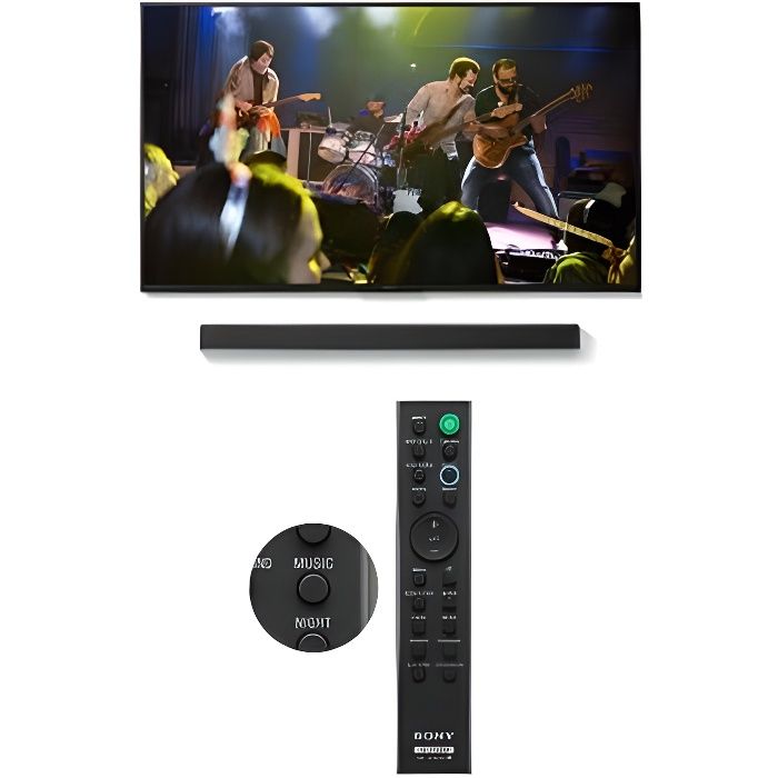 Barre de son SONY HT-X8500 - Dolby Atmos/DTS-X - Double caisson de basses - Bluetooth 5.0