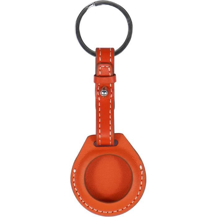 AirGear® Porte-clés Airtag En Cuir Véritable - Pendentif Airtag En Cuir