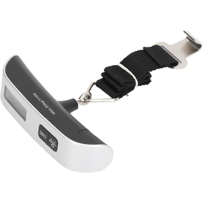 Pèse-bagages électronique Portable - Capacité 40 Kg, Précision 100 G - Fonction Tare Et Rétroéclaiire - Pour Voyage
