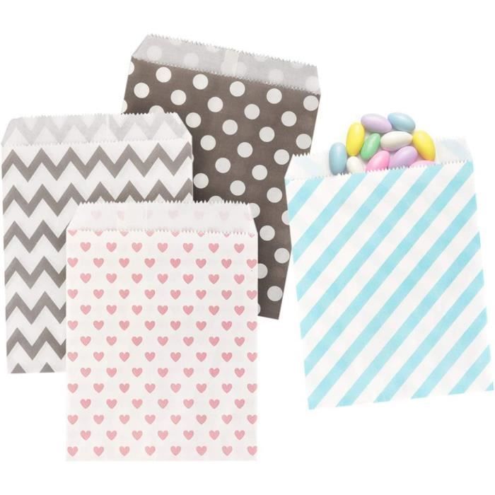 Sacs-cadeaux - AUTREMENT - Sachets Papier Kraft - 100 Petits Sacs - Idéal pour Pâques - Mixte