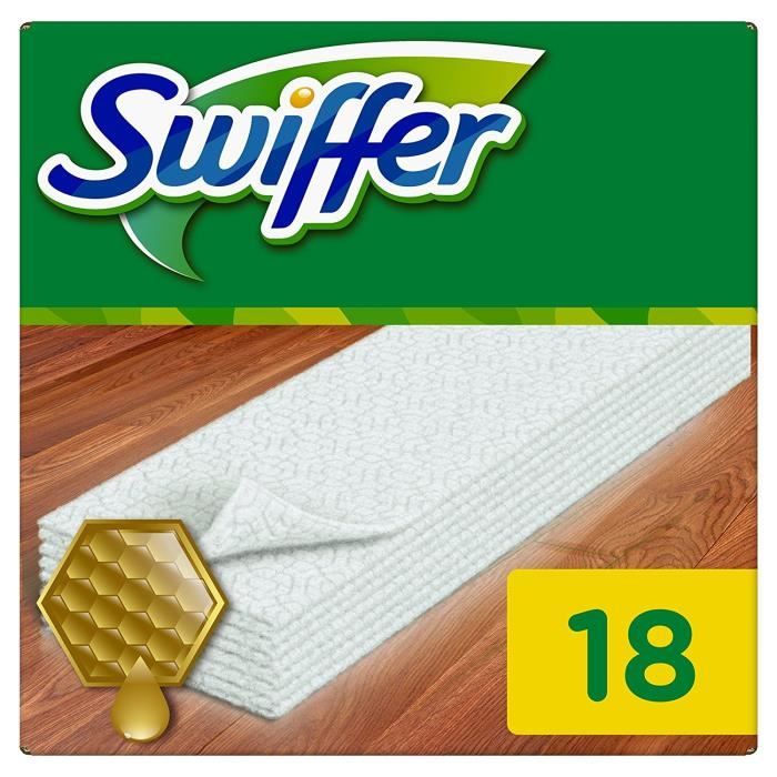 Stock Bureau - SWIFFER Lingettes sèches attrape-poussière x18 pour