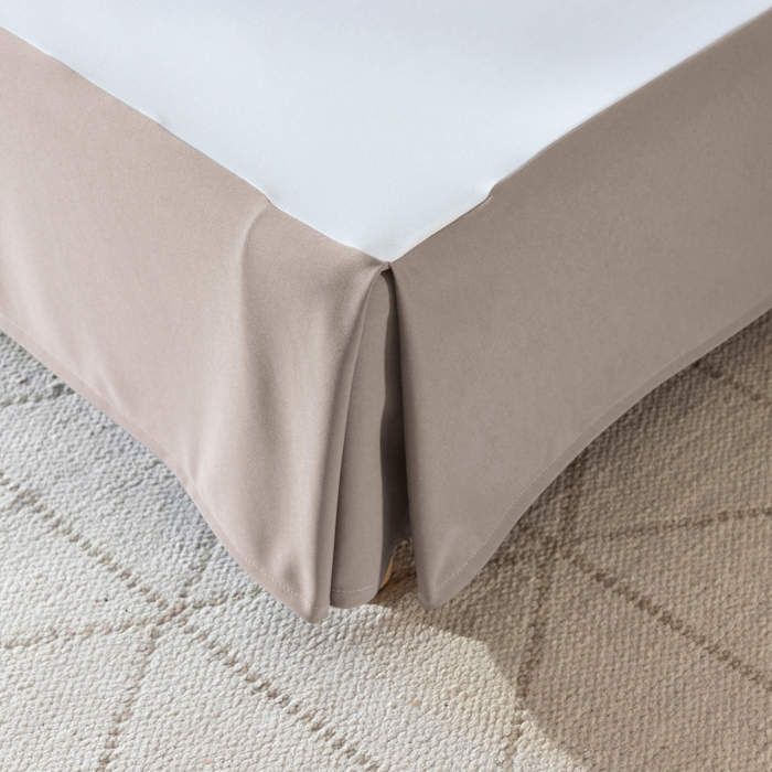 Cache-sommier intégral taupe 140x190 - Taupe - Terre de Nuit