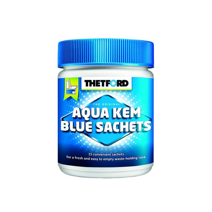 THETFORD Aqua-Kem Bleu x 15 Sachets Traitement des Matières Blanc