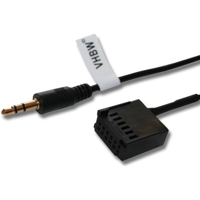 Cable auxiliaire aux 3.5mm prise audio autoradio hifi pour FORD Focus Mondeo