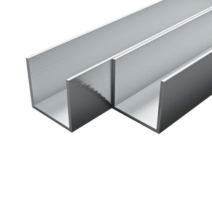 Aluminium Alu Profil 35 x 35 X 2 MM Longueur Veuillez Sélectionner U 