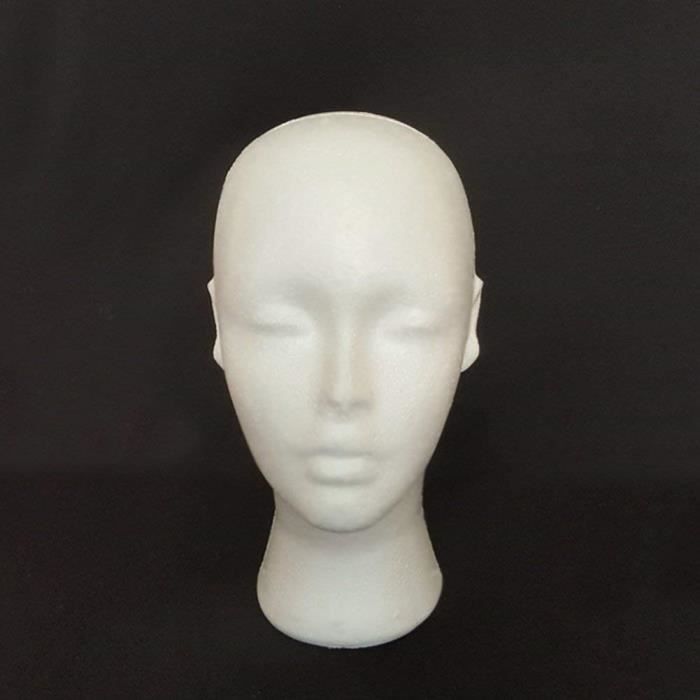 tete polystyrene pour perruque