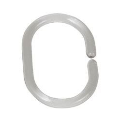 Anneaux Pour Rideau De Douche Rewagi® - Ovales, Transparents, 45 Mm - Lot De 10, 30, 50 Ou 100