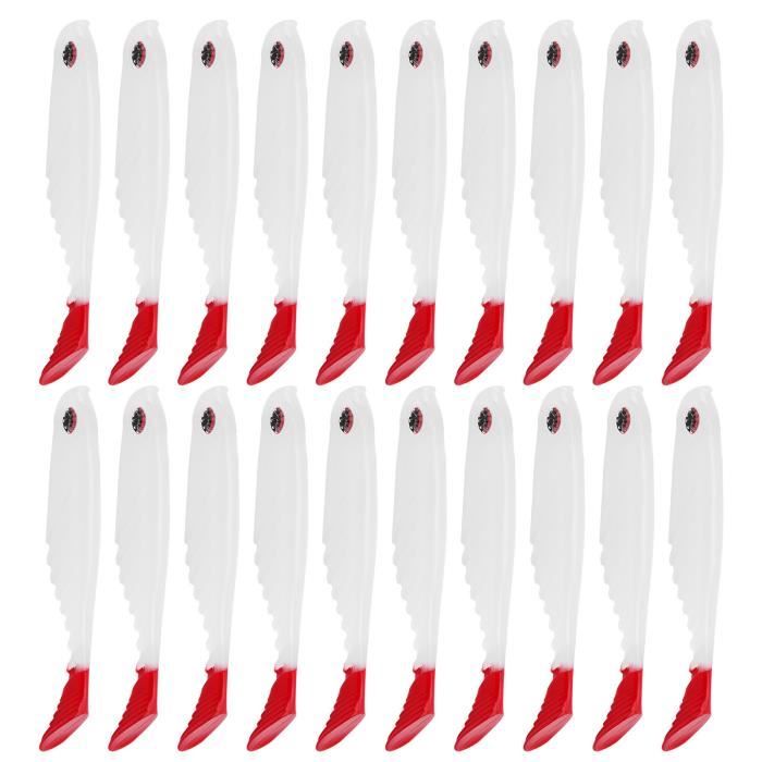 Appâts de pêche 100 pièces 6 cm Silicone ver artificiel ver de terre doux leurres de pêche appât