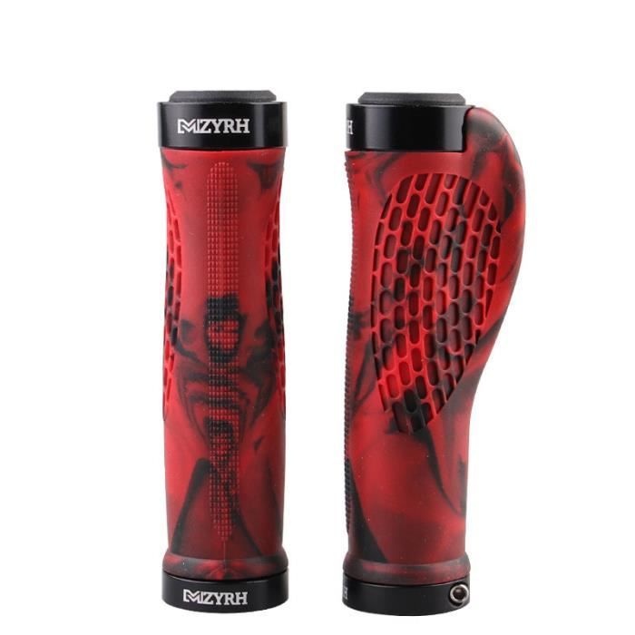 Poignées de vélo ergonomiques - Poignée de vélo avec extrémités de barre