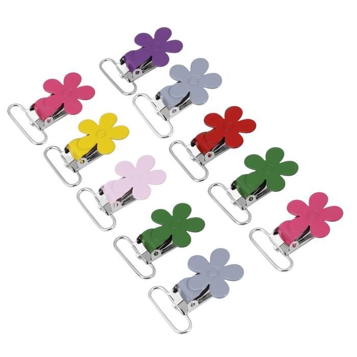 Lot De 20 Clips à Attaches En Métal - Pour Attache-tétine, Bavoirs, DIY, Multifonctions