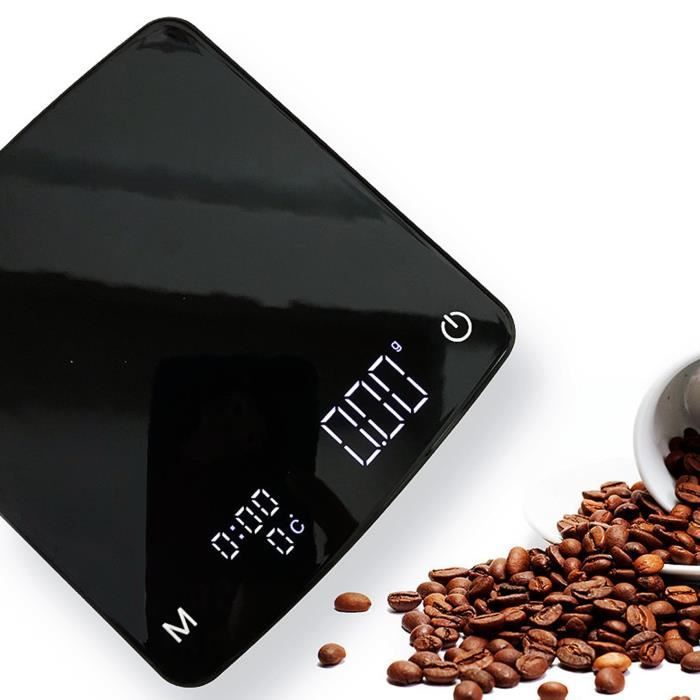Balance De Cuisine Numérique 2000g/0,1g - Rechargeable, Précise, Idéale Barista Et Cuisson