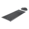 DELL KM7120W Ensemble clavier et souris sans fil - 2.4 GHz, Bluetooth 5.0 - Français - Gris titan-1