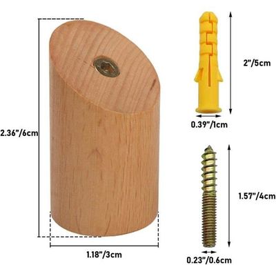 Lot De 2 Crochets Et Cintres Pour La Maison En Bois Massif Crochets En Bois Durables 86859786